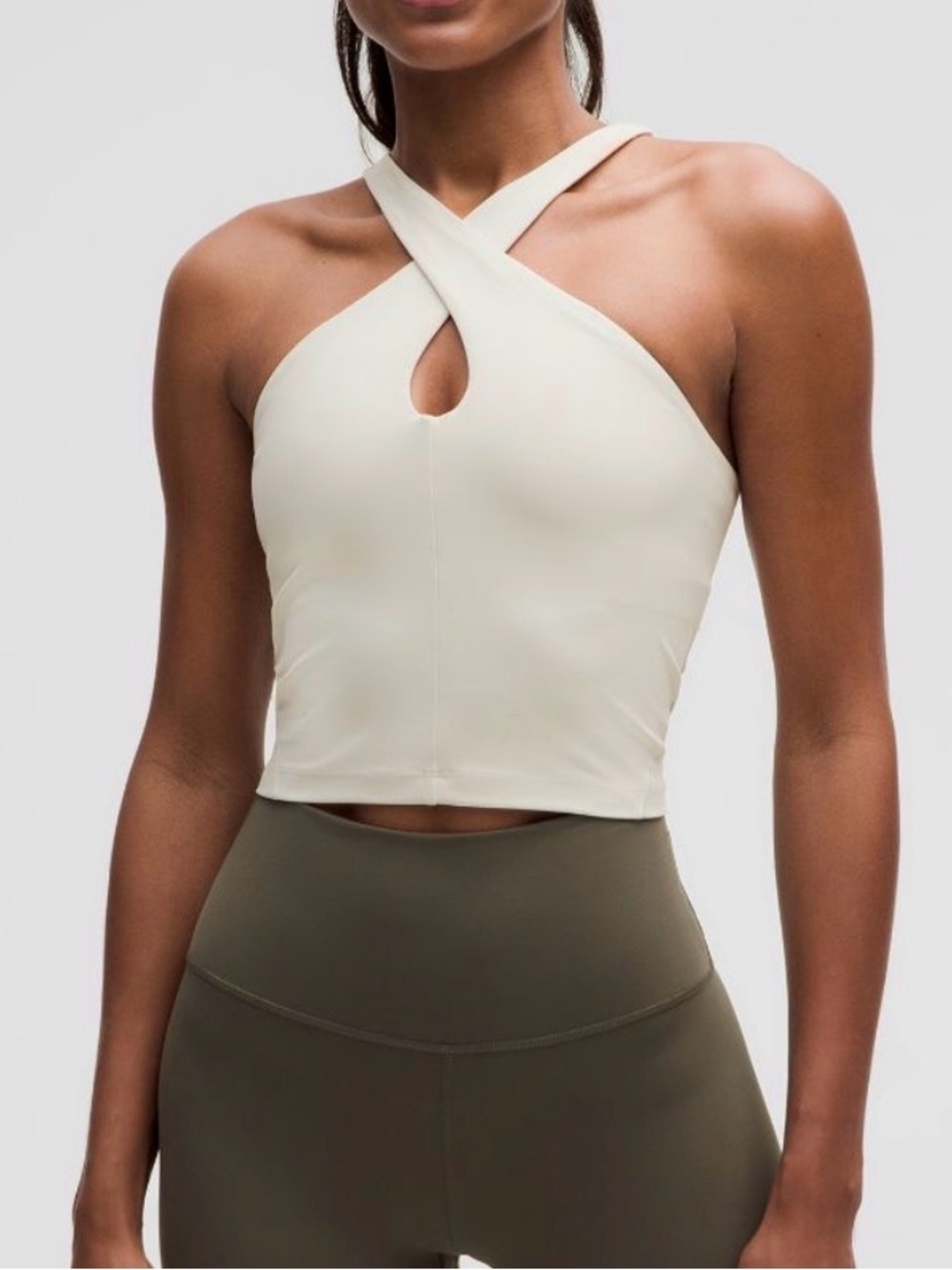 Lulu Lemon Keyhole Align Top - Cream